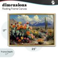 thumbnail image 4 of Stupell Industries Bohemian Vibrant Cacti in Desert Gold Floating Frame Canvas Art, 25 x 17, by Franklyn Gregory, 4 of 8