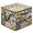 Multicolor 2, variant on Lemon Plants Shoe Storage Box with Adjustable Dividers, Large Shoe Organizer with Clear Transparent Lid, Mediterranean Citrus Tile Pattern Foldable Stackable Shoes Storage Bin