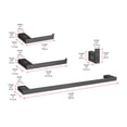 thumbnail image 2 of Sofia 4-Piece Bathroom Hardware Set in Matte Black, 2 of 2