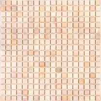 Skosh 11.6 in. x 11.6 in. Glossy Shimmer Beige Glass Mosaic Wall and Floor Tile (18.69 sq. ft./case) (20-pack)