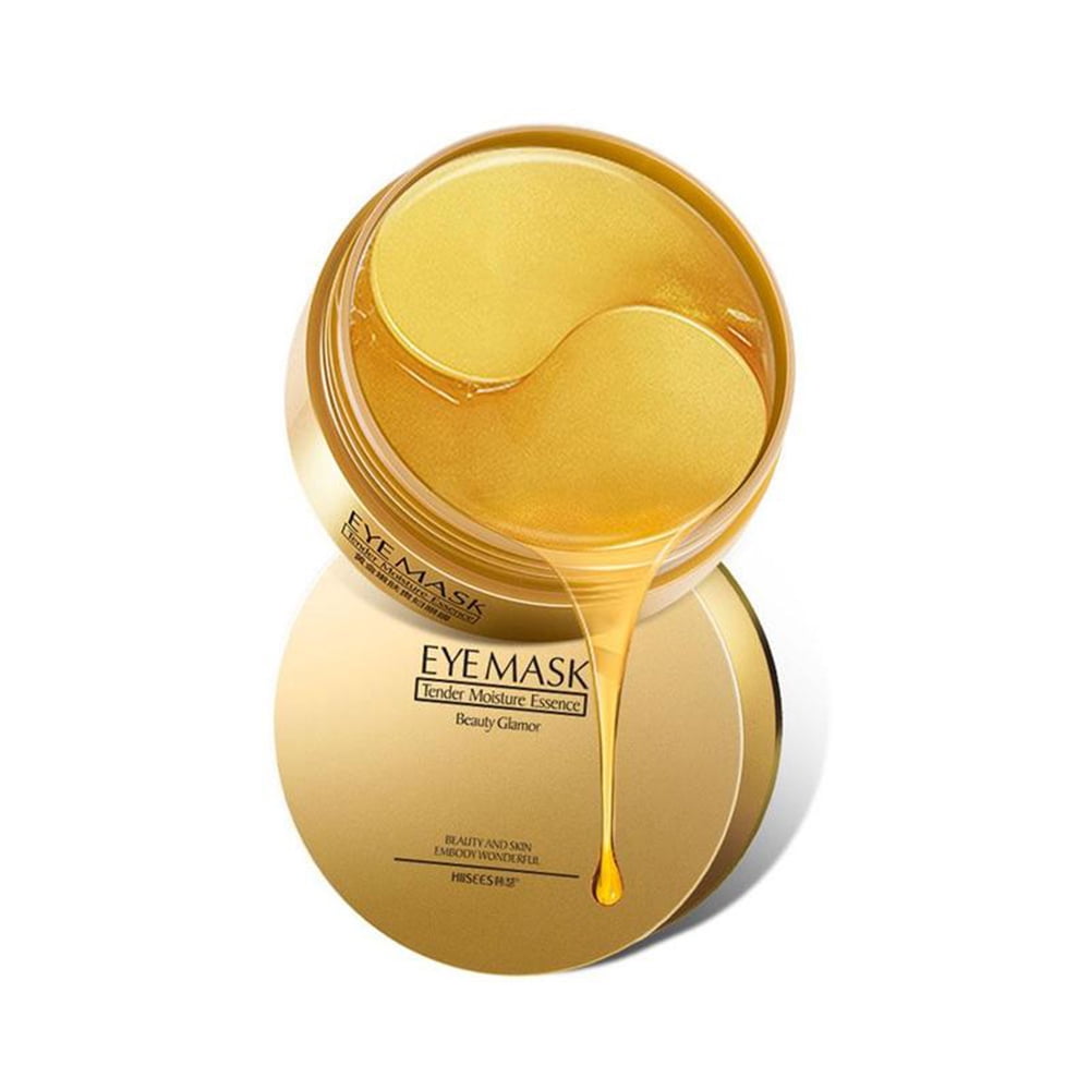 Gold Eye Mask Collagen Patch, For Dark Circles and Wrinkles, Deep Moisturizing, Relieves Dry Eye