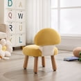 thumbnail image 6 of Dayalane Mushroom Kids Desk Chair Comfy, Upholstered Chairs with Wooden Legs for Ages 1-4, Playroom Furniture with Back, Bedroom, Kindergarten, Pink, 6 of 8