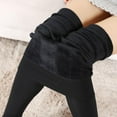 thumbnail image 2 of QHFBli Buttery Soft Leggings Winter Thermal Velvet Leggings for Women Cozy Lined Trousers High Waisted Soft Stretch Solid Comfort Fit Wear Cold Weather, 2 of 2