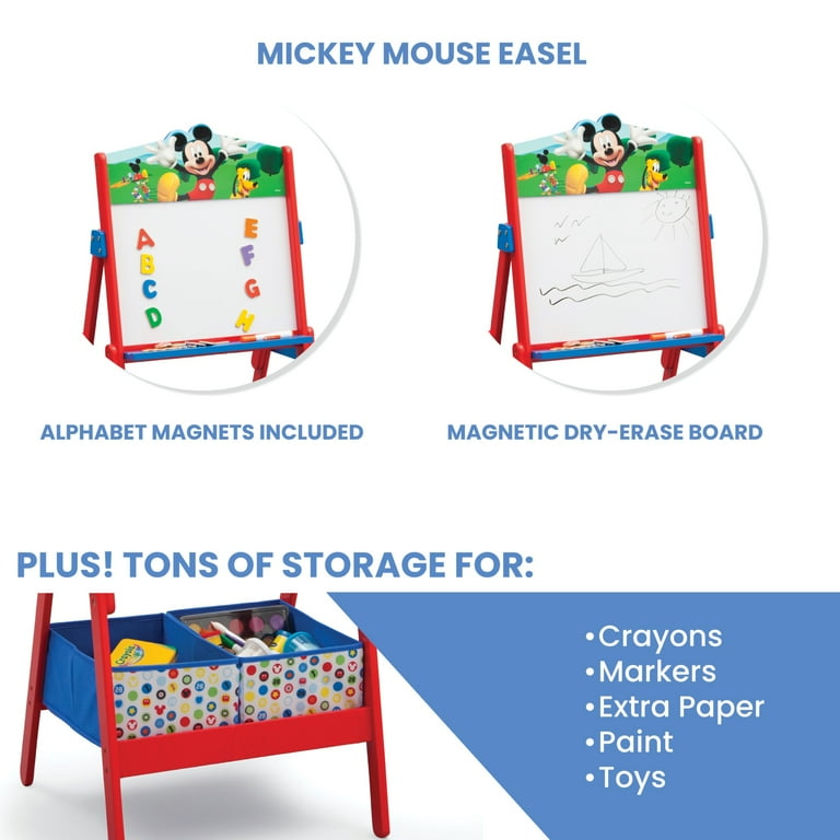 Disney Mickey Mouse Activity Easel with Storage by Delta Children
