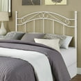 Mainstays Full/Queen Metal Headboard with Delicate Detailing, White