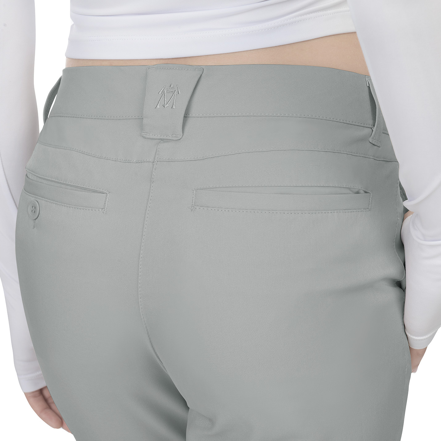 Womens Golf Pants Lightweight Stretch Slim Fit Ladies Straight Classic Leg Pants - image 2 of 7