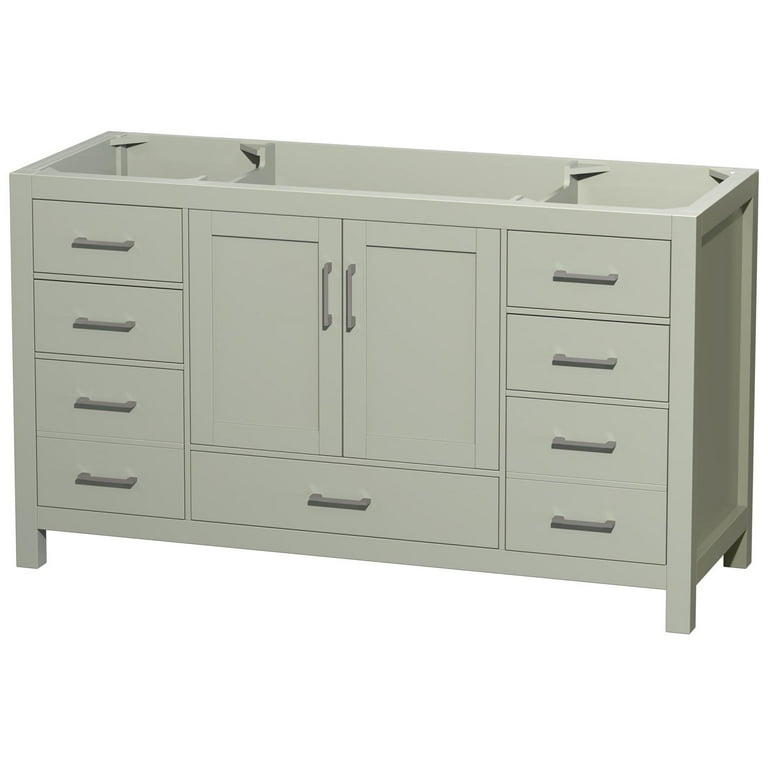 Wyndham Collection Sheffield 59-in Dark Gray Bathroom Vanity Cabinet Wyndham Collection Sheffield 59-in Dark Gray Bathroom Vanity Cabinet