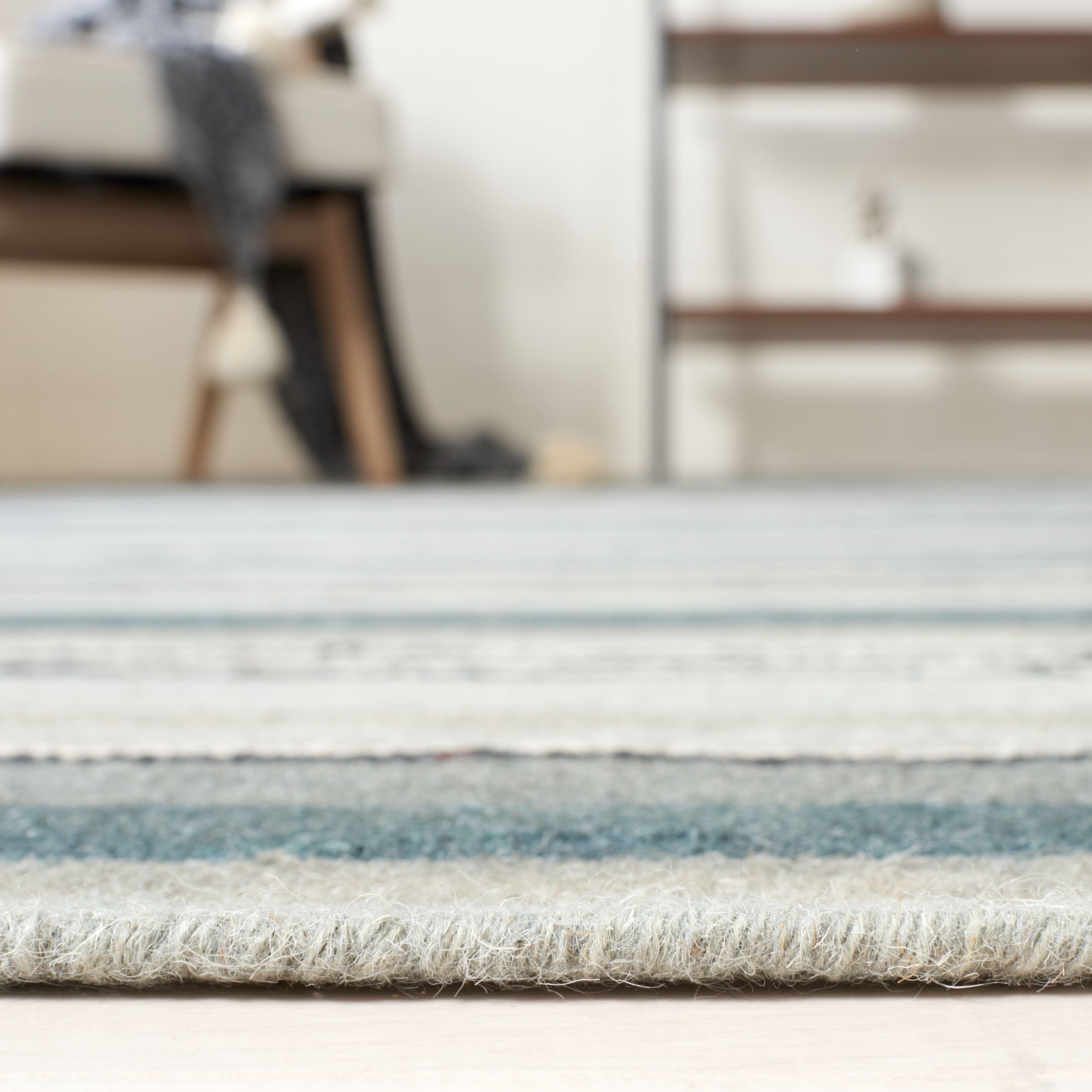 SAFAVIEH Striped Kilim Colbert Striped Area Rug, Grey, 5' x 8'