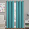 Primebeau Contemporary 2 Piece Solid Print Room Darkening Curtain Set