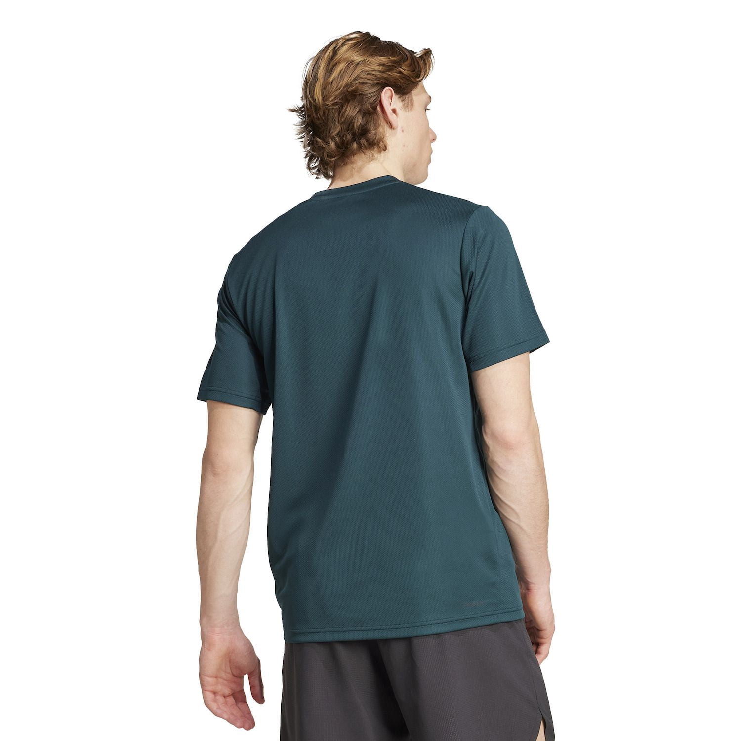 Men's adidas Essentials AEROREADY Training T-Shirt Color: Lucid Blue Black Size: XL