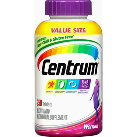 Centrum Silver Women Multivitamin/Multimineral Supplement Tablet, Vitamin D3, Age 50 and Older (250 (Best Vitamins For Older Women)