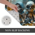 thumbnail image 3 of Non Slip Door Mat, Cute Skeletons Figurines Fast Drying Bath Tub Mats, Absorbent Bathroom Rugs Entrance Welcome Mat, Bath MatS for Tub, Floor, Home, Kitchen, Hotel,16x24in, 3 of 7
