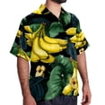 thumbnail image 2 of Banana Men's Short Sleeve Casual Printed Button Down Beach Shirt Summer Unisex Top, 2 of 6