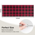 thumbnail image 5 of Red Black Plaid Checkered Pattern Kitchen Rug Mat,Kitchen Runner Rugs Non Skid Washable,Decorative Kitchen Floor Mats for Kitchen,Sink,Laundry,17"X47", 5 of 5