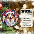 thumbnail image 6 of Rough Collie Dog Ornaments Ceramic For Christmas, Stained Glass Ornaments Ceramic Christmas 2025, 6 of 7