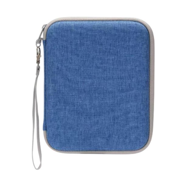 Estuche para tarjetas de audio para niños con 80 bolsillos para el portatarjetas Yoto. Estuche de transporte y almacenamiento. Azul