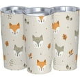 thumbnail image 6 of Cute Fox And Wolfs Sleepy Head Tumbler Travel Coffee Mug With Flip Lid 20 Oz Insulated Tumbler Cup Gift For Father Mother Friend Birthday, 6 of 6