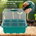 thumbnail image 3 of - Juego De 5 Bandejas De Iniciación De Semillas, 6 Celdas De Humedad Ajustable, Kit De Inicio De Semillas Con Tapas Elevadas Y Bandejas De Cultivo De Invernadero De Base, Minipropagador Para El Inici Muyoka Hogar, 3 of 7