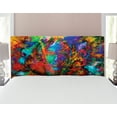 thumbnail image 1 of Occult Headboard, Mysterious Woman Face with Butterflies and Vision Perspective Art, Upholstered Decorative Metal Bed Headboard with Memory Foam, Full Size, Multicolor, by Ambesonne, 1 of 4