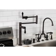thumbnail image 3 of Kingston Brass KS4705PKL Duchess Deck Mount Pot Filler Faucet, Oil Rubbed Bronze, 3 of 7