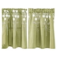 thumbnail image 2 of Deeceymbur Small Window Short Curtains Embroidered Semi Curtains Bedroom Door Curtains Light Blocking Decorative Valance, 2 of 6