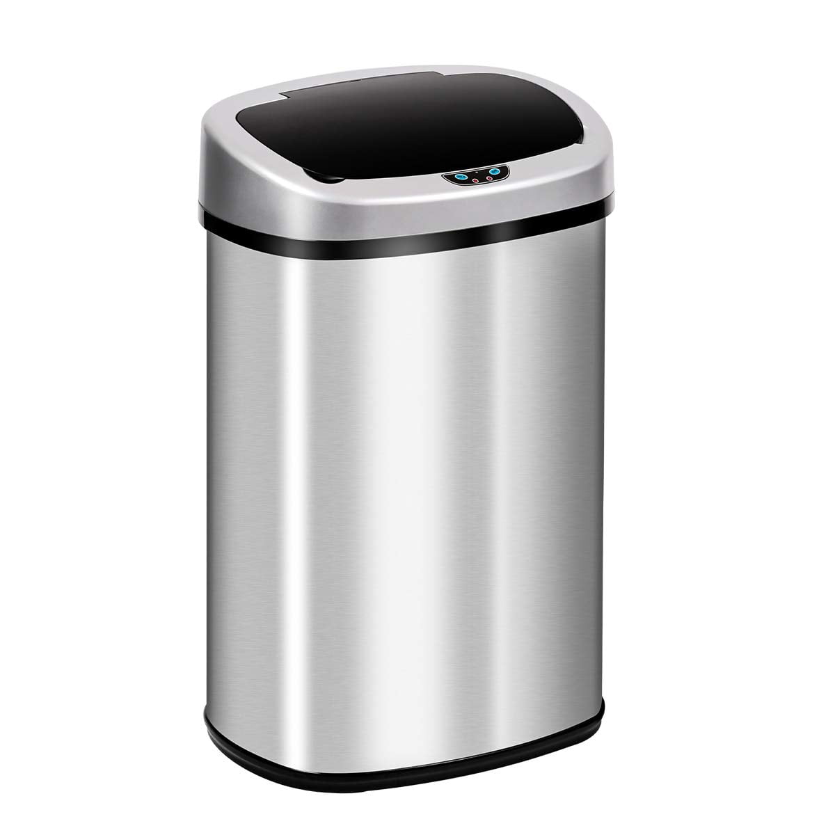 Automatic Trash Can, Touch Free Stainless Steel Garbage Can, Electronic