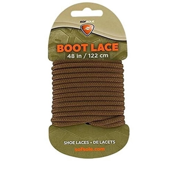 Sof Sole Boot Laces, Black/Brown, 48"