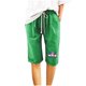 thumbnail image 2 of Puntoco Pantalones Cortos De Verano Mujer Moda 2024 Pantalones Cortos De Mujer Algodón Y Lino Estampado De Moda Cintura Elástica Pantalones De 5 Pulgadas Cordón Pantalones Cortos De 5 Pulgadas, 2 of 4