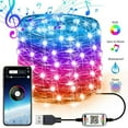 thumbnail image 1 of USB Bluetooth-compatible Phone Remote Controlled LED Light Strip Christmas Holiday Decor, 1 of 8