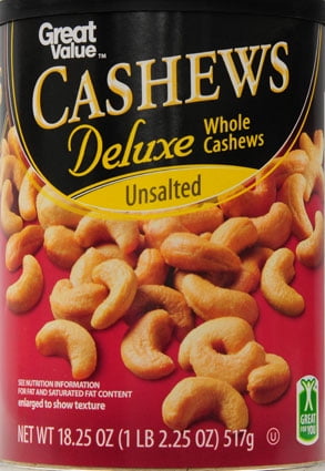 Great Value Low Salt Dlx Whole Cashews