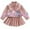 Pink, variant on Girls' Outfits Sets 2 Piece Soft Jacket with Pleated Skirt Long Sleeve Clothes