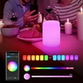 thumbnail image 3 of RGB Smart Veilleuse, IP44 Imperméable à l'Eau Lampe de Table WiFi Rechargeable APP Commande Vocale Décorative pour Salon pour la Pépinière, 3 of 7