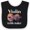 Black and White, variant on Inktastic Violin Treble Maker Funny Violinist Music Boys or Girls Baby Bib