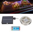 thumbnail image 2 of Cadena de luces solares con control remoto 8 modos Cadena de luces solares Profesional IP65 Grado impermeable para decoración al aire libre Amonsee No, 2 of 5