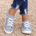 thumbnail image 4 of asdoklhq Womens Casual Shoes,Low-cut Canvas Shoes One-foot Lazy Korean Version Student Casual Flat Shoes, 4 of 5