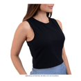 thumbnail image 3 of Top George Talla EG Cuello Redondo Tirante Ancho Negro, 3 of 4