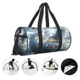 thumbnail image 3 of Balery Fantasy Swan Yacht Design Bolsa de Gimnasio para Mujeres y Hombres, Bolsa de Viaje Impermeable, Bolsa de Fin de Semana con Compartimento para Zapatos y Bolsillo Húmedo, 3 of 6