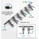 thumbnail image 3 of 6 Ttes Distributeur D'air D'aquarium Rgulateur De Dbit D'air Clapet Anti-retour Vanne De Contrle D'air D'aquarium Vanne D'arrt D'air En Acier Inox, 3 of 5