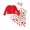 Red, variant on Esaierr 3PCS Newborn Girls Vest Dress Cardigan Jacket Set Girls Sleeveless Dress with Headband Spring Autumn Long-Sleeved Classic Outfits for 6-24M