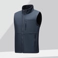 thumbnail image 5 of Chaleco de trabajo para hombre, chaleco de caparazón blando impermeable para exteriores con cuello de primavera y otoño, chaleco deportivo para correr para hombre, 5 of 5