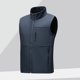 thumbnail image 2 of Chaleco de trabajo para hombre, chaleco de caparazón blando impermeable para exteriores con cuello de primavera y otoño, chaleco deportivo para correr para hombre, 2 of 5
