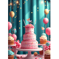 thumbnail image 4 of LUUFILx Birthday Cake Backdrop Photography Props Party Decorations Background Banner Happy Birthday Party Supplies Banner Decorations Events Celebrations, 4 of 7
