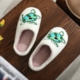 thumbnail image 6 of WOYY Women's Winter Slippers Turtle Embroidery Warm Slippers Cute Comfort House Shoes, 6 of 8