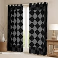 thumbnail image 2 of Manfei Boys Girls Geometric Plaid Blackout Curtains Set of 2 (52x84 Each),Vintage Aesthetic Window Curtains,Minimalist Grid Curtains and Drapes,Ultra Soft Home Decor, 2 of 6