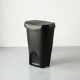 thumbnail image 4 of Umbra 13 gal Brim Plastic Step Soft Close Lid Kitchen Trash Can, Black, 4 of 16