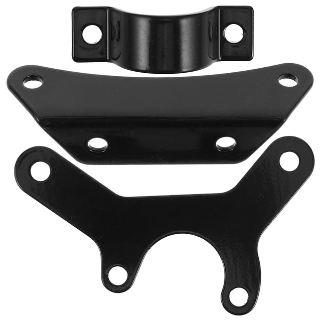 Shisuyan 3Pcs Oil Cooler Radiator Mounting Bracket Kit For Motorcycles Includes Brake Oil Cup Bracket And Engine Adapter With Screws And Nut For Enhanced Cooling And Stability Black 125cc 140cc