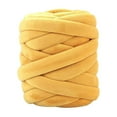 thumbnail image 4 of Hilo grueso de 0,55 libras, hilo gigante para tejer a mano, hilo tubular, hilo súper voluminoso para brazo Amarillo, 4 of 9