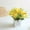 Yellow, variant on Artificial Flowers for christmas Artificial Flowers Flower With Vase Silky Artificial Daisies Bouquet Plant Bonsai For Home Wedding Decoration Table Centerpieces Arrangement Windowsill Decor