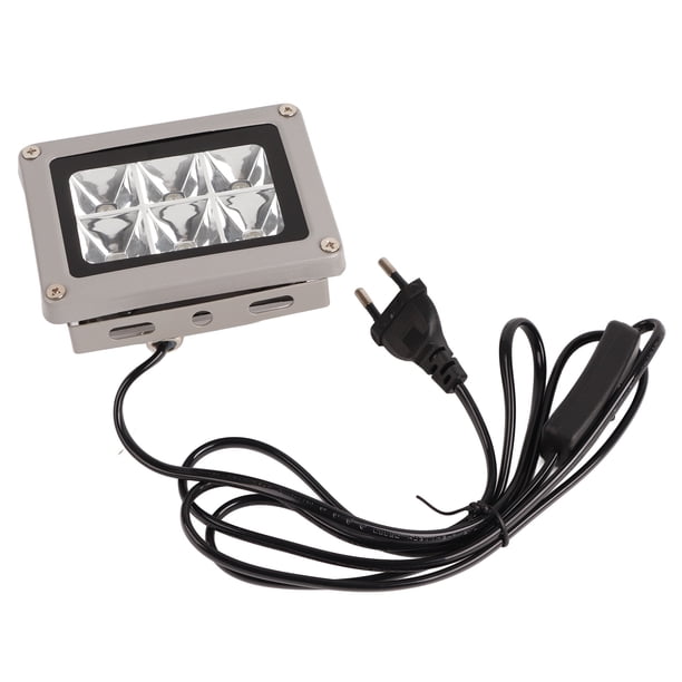 Lámpara de curado de resina UV para impresora 3D, 405 nm, IP65, lámpara portátil de curado rápido UV, pegamento de resina fotosensible, pegamento sin sombras, solidificación, 90-265 V, enchufe de