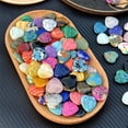 thumbnail image 7 of 15Pcs Heart Shaped Worry Stones, Colorful Natural Crystals for Valentine's Day Gift, 2x2cm Small Mancala Stones for Decorations and Feng Shui, Assorted Style Gemstones Collection, 7 of 7